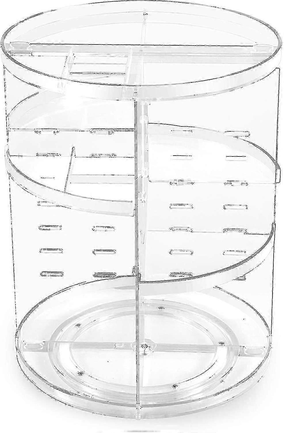 360回転メイクアップオーガナイザー、回転バスルームオーガナイザーカウンタートップ、化粧品オーガナイザーメイクアップホルダーシェルフ、Bedrのための主催者とストレージを構成します