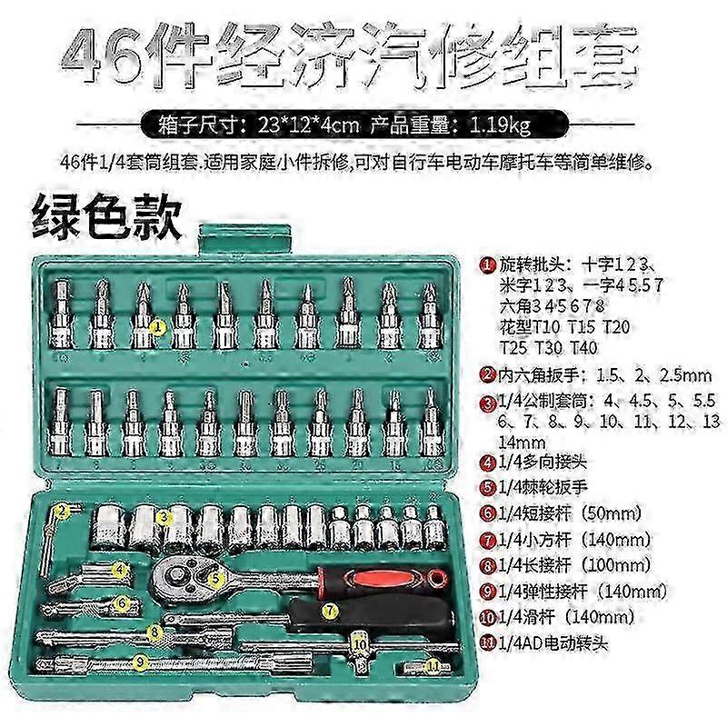 Akku-Elektro-Slim-Ratschen-Set - 3/8 Gefäßantrieb