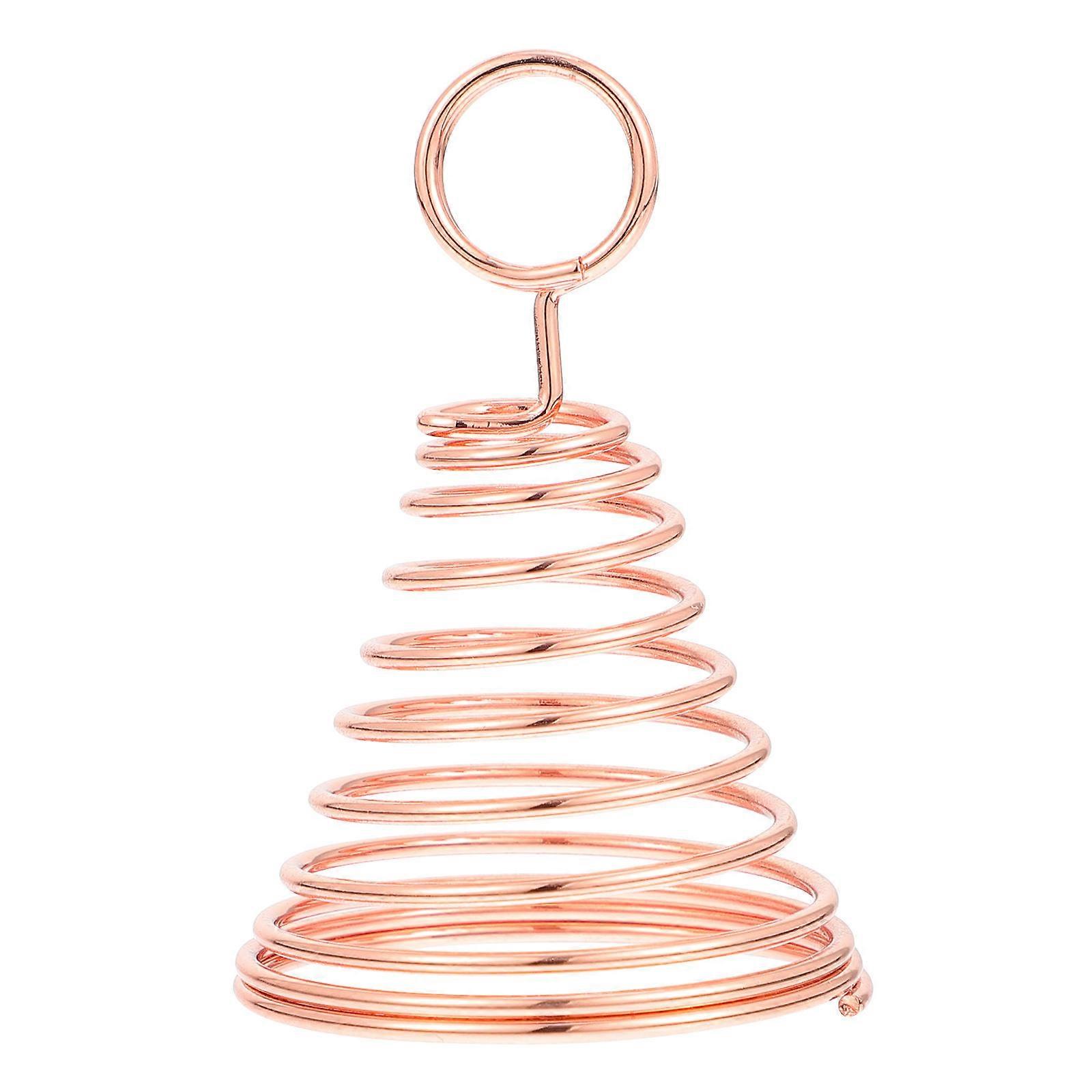 Rose Gold Table Number Holder for Weddings   Elegant Desktop Memo Clip Stand for Party Decor, Place Cards, Photos & Menu Display   Suitable for Home