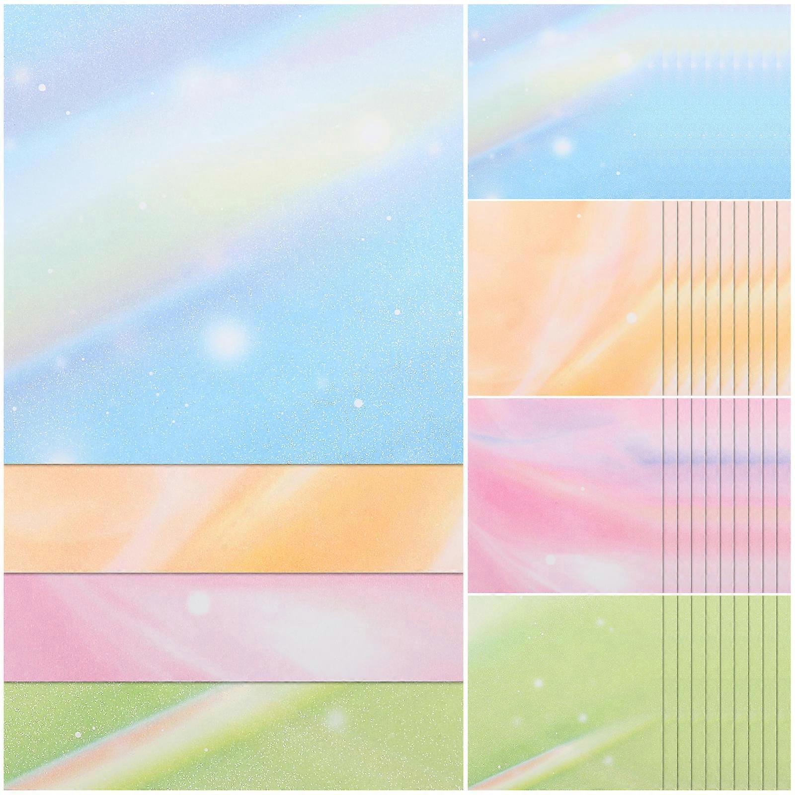 Square Origami Paper Diy Folding Paper Card Making Brain Development Assorted Color 14X14CM 200 Sheets