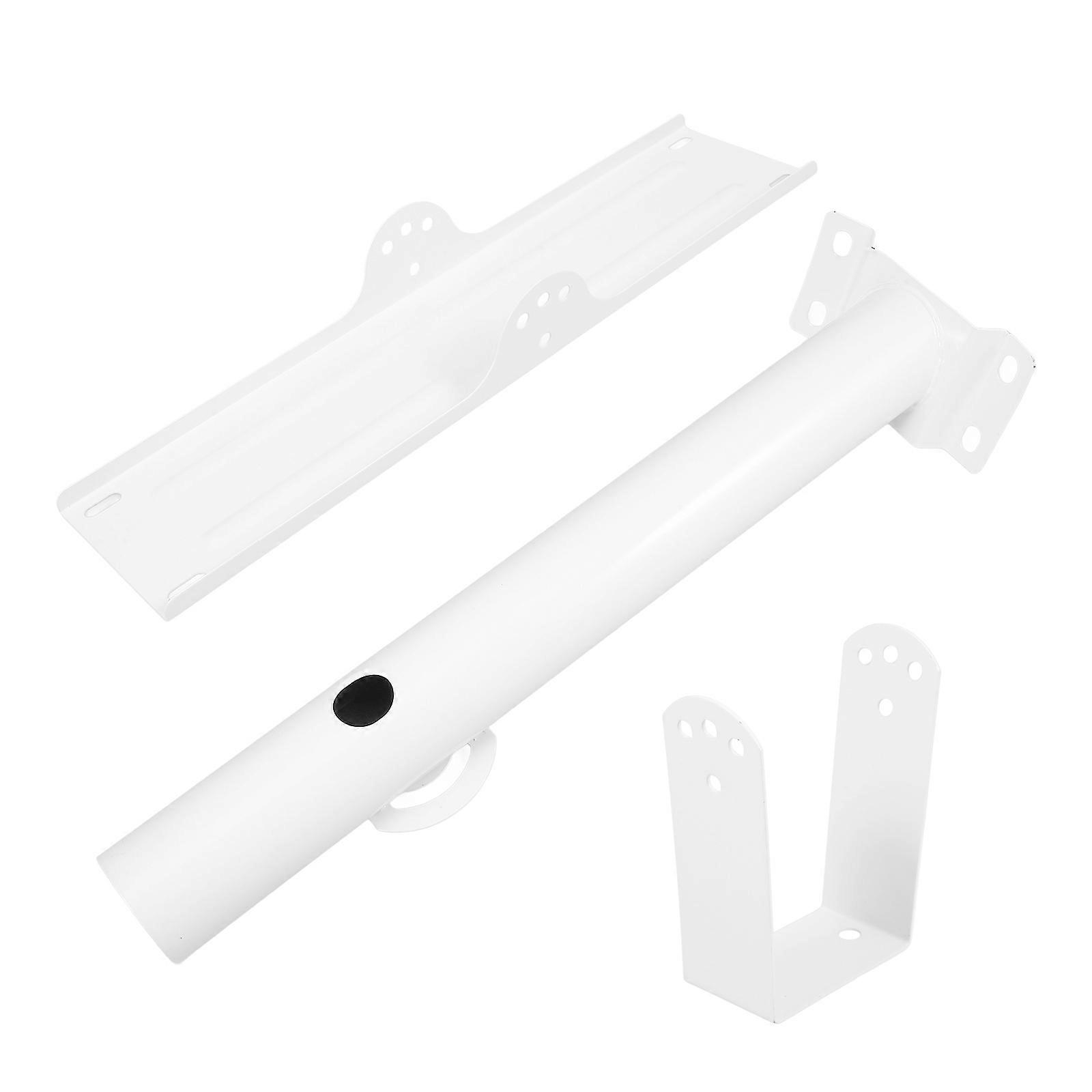 Solar Street Lights Outdoor With Protector Solar Mounting Bracket Set Portable Photovoltaic Split Street Lights Compatibility White 1Set