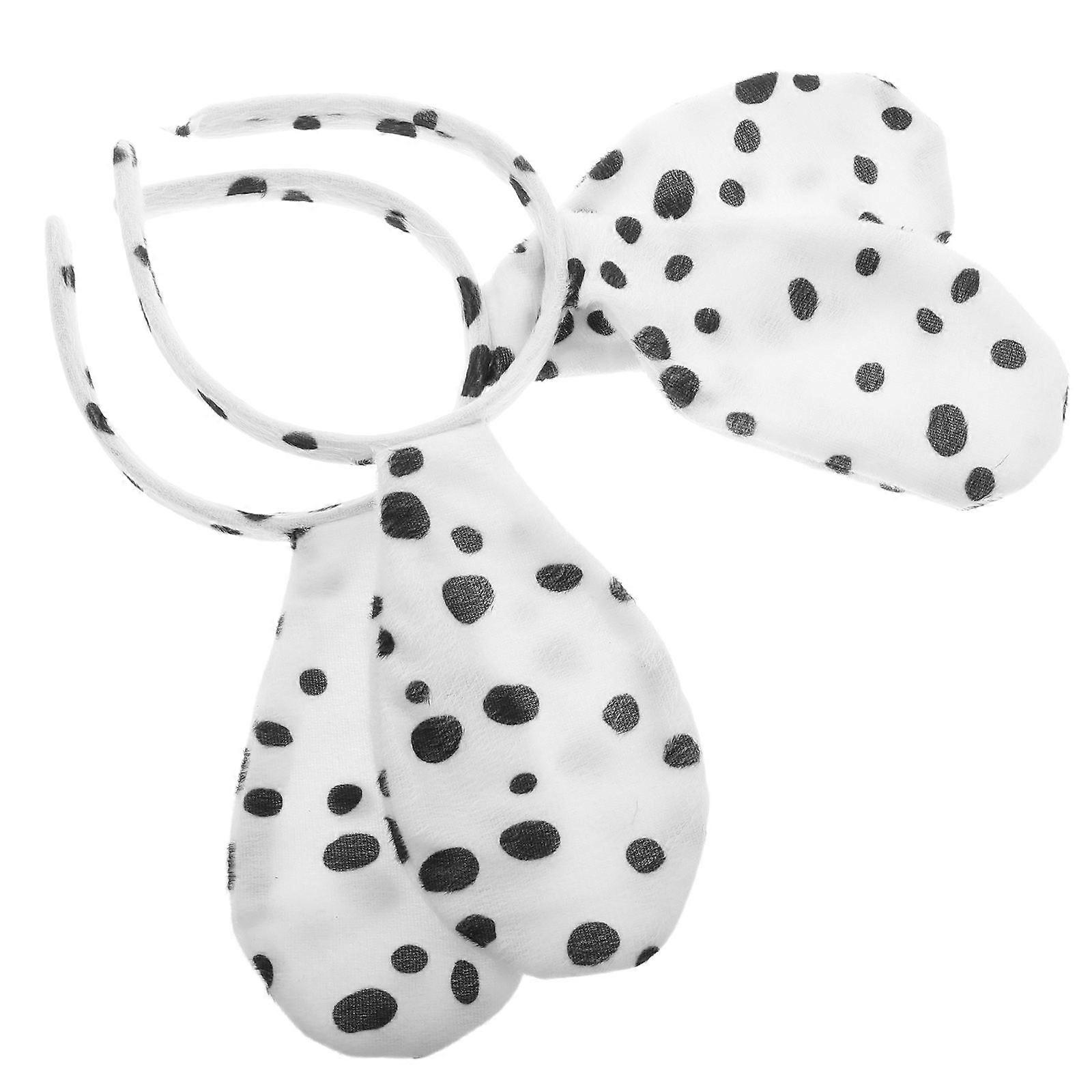 Here's a refined and professional product description based on your input:
**2pcs Spotted Dog Ears Headband – Lightweight Animal Cosplay Hair