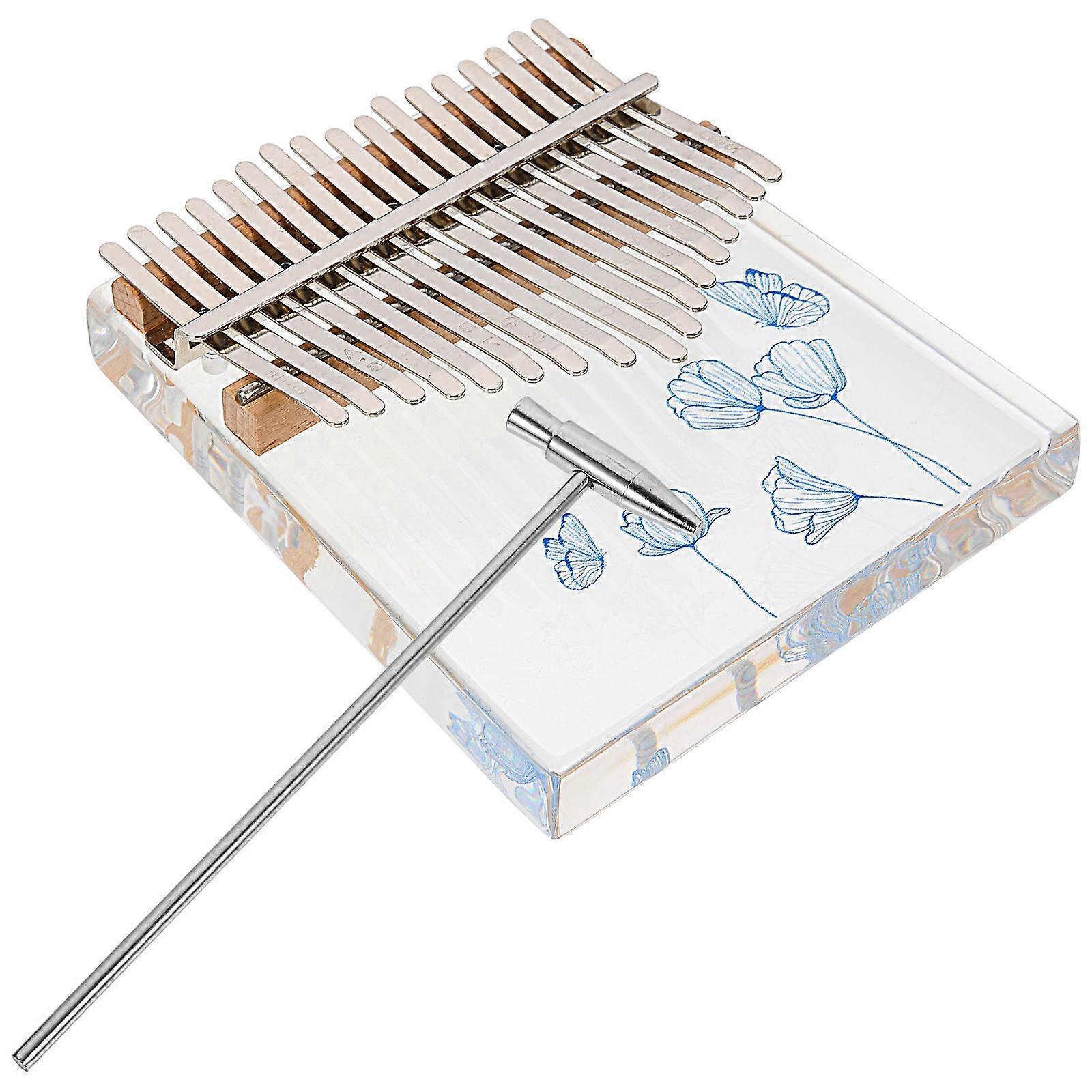 1 Set Key Kalimba Thumb Piano Easy to Learn Musical Instrument with Resonance and Sound for Beginners, Portable Play