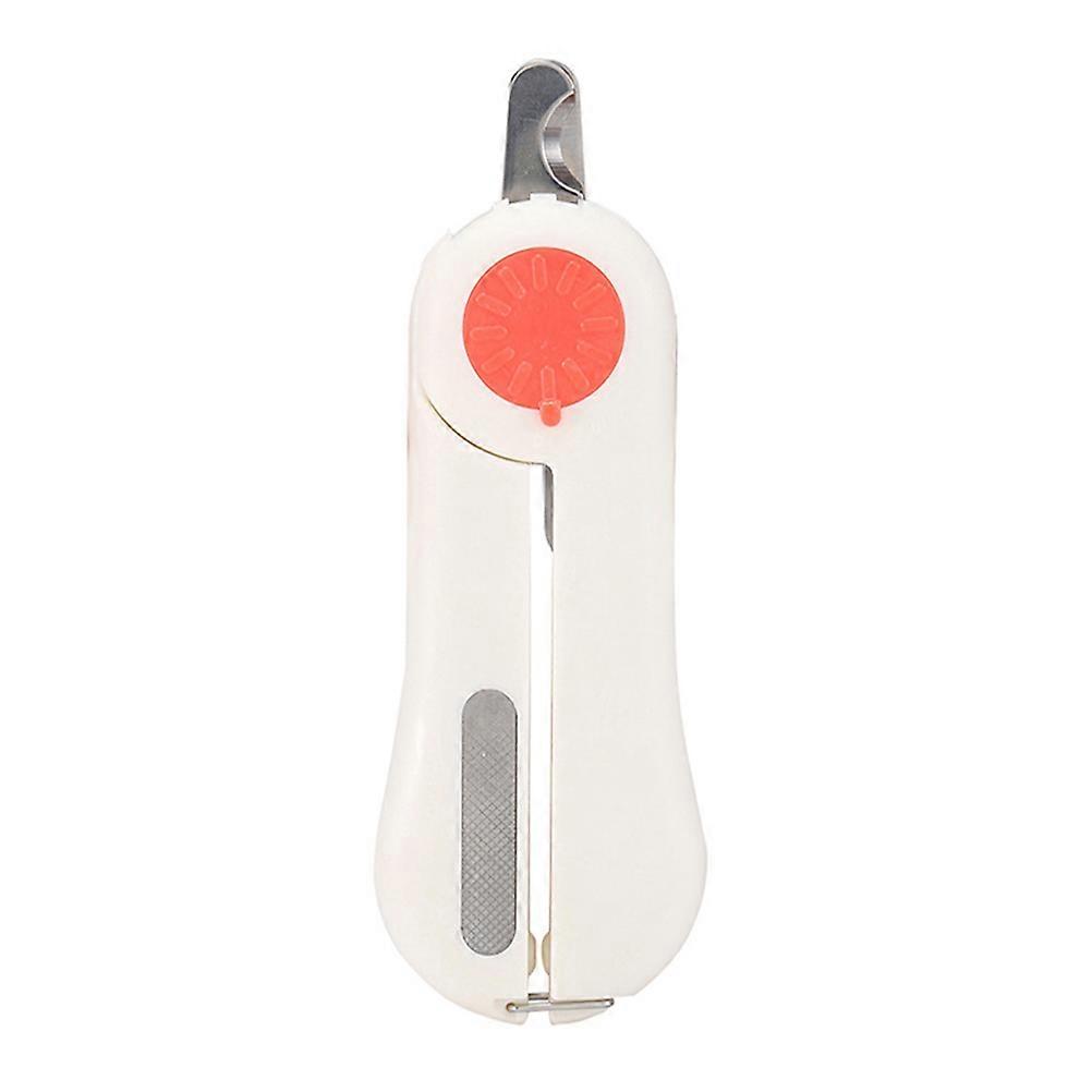 Pet Manicure Pet Nail Scissor With LED Lighting Red Ergonomic Grip 13.5x3.2cm Replaceable Battery 1Pcs