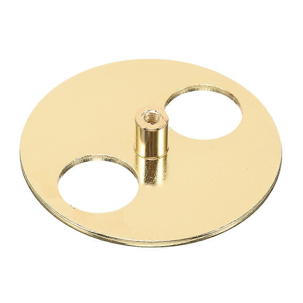 Music Box Winding Key Replacement Metal Round DIY Design 5.50X5.50X1.00CM 1Pcs