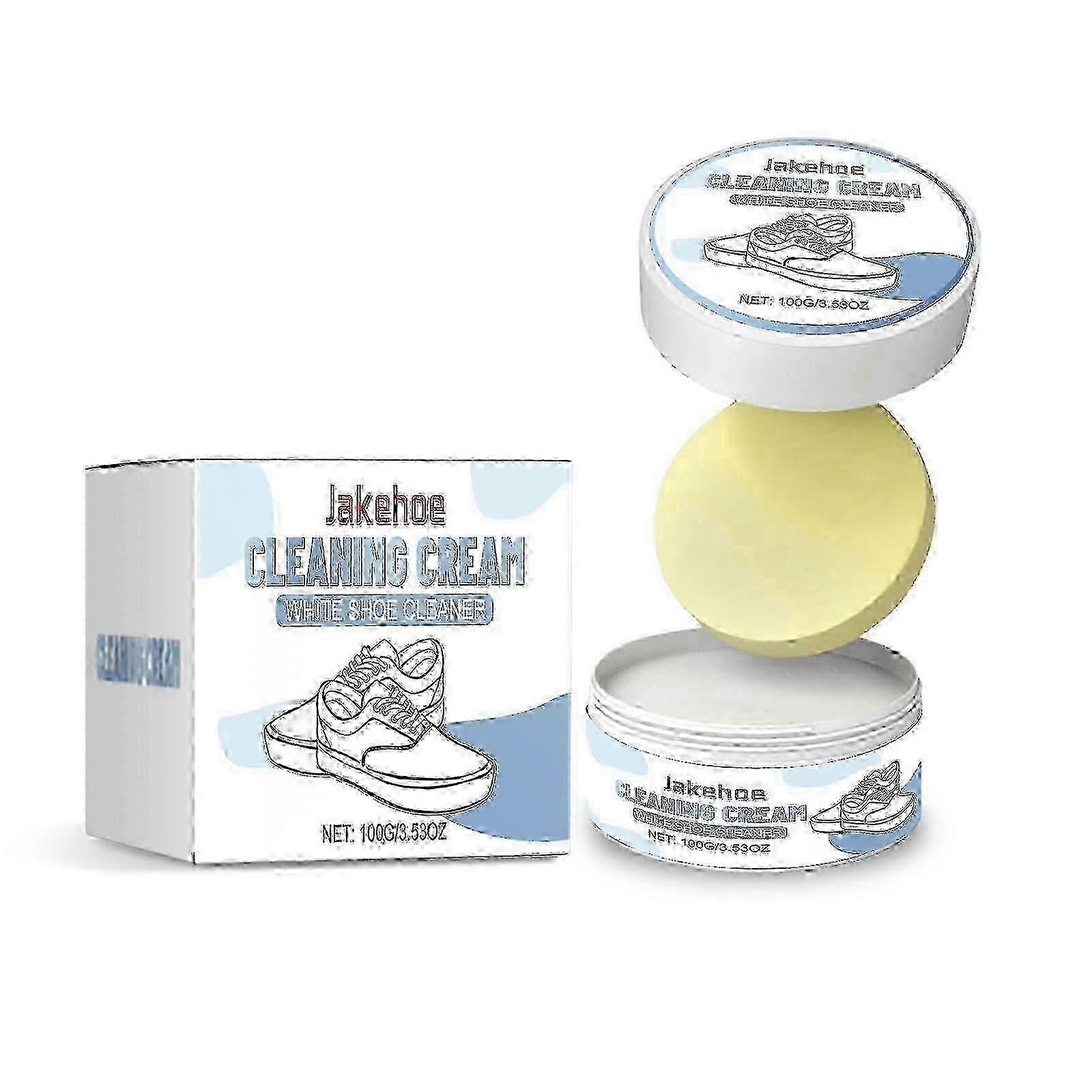Shoe Decontamination Cleaning Cream Gentle Cleaning Effective Stain Removal Multi-Functional Shoe Cleaning Cream