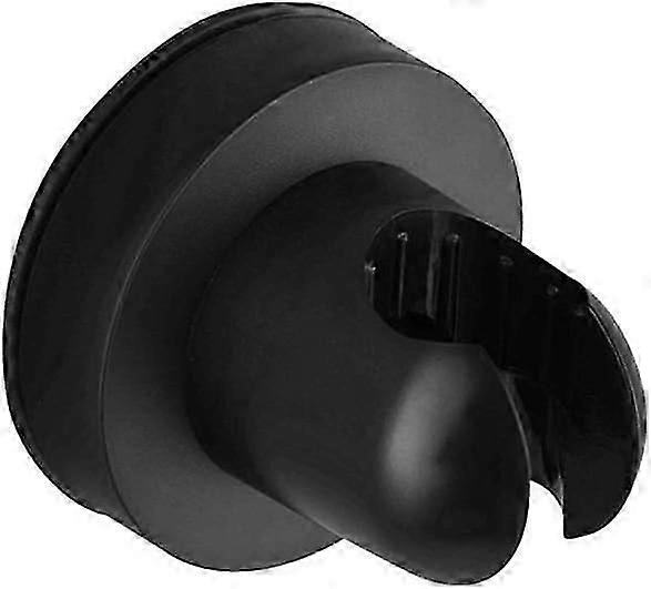 Wall-mounted shower head with suction cup Black