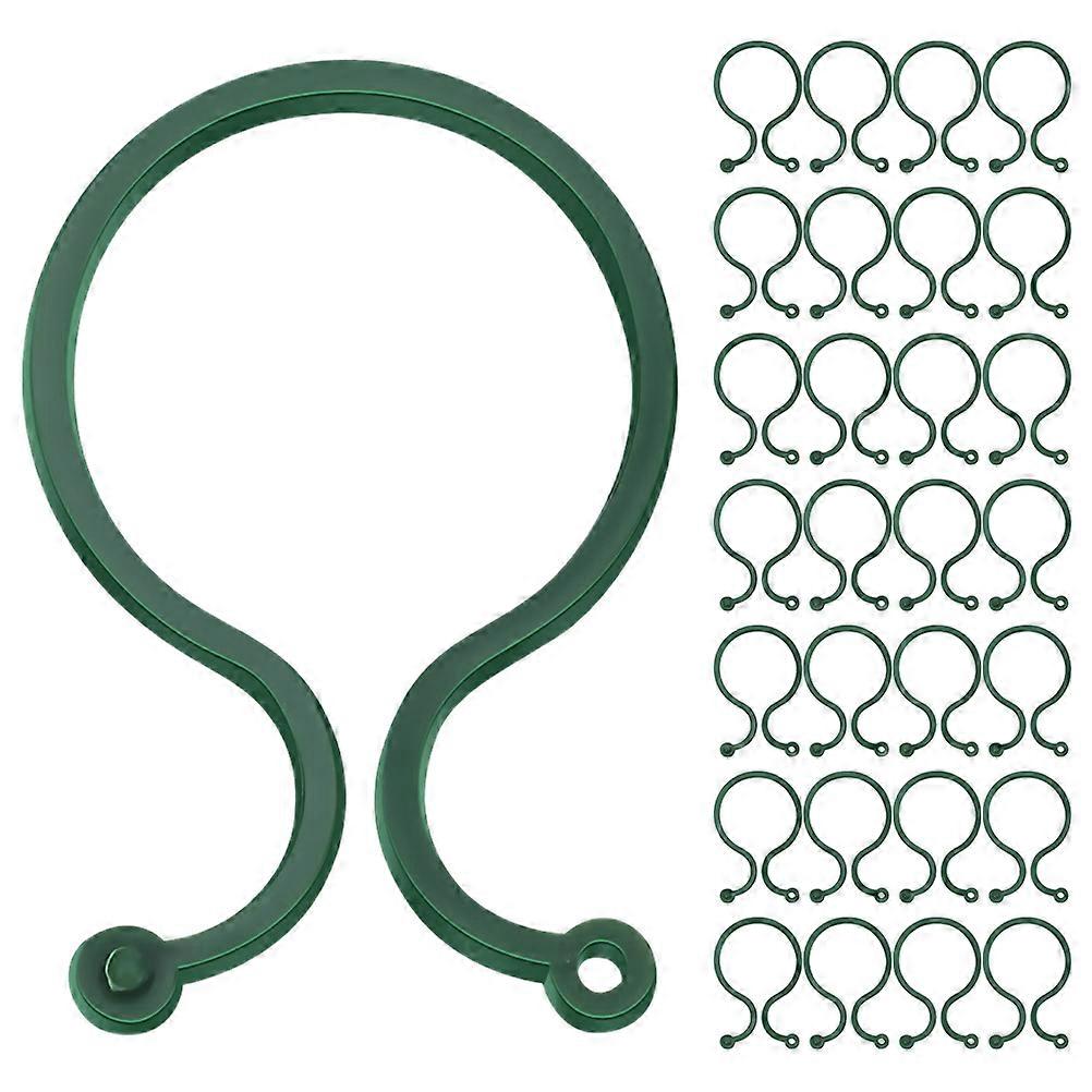 Plant Support Clips Plastic for Securing Plants 100Pcs Green Garden Use
