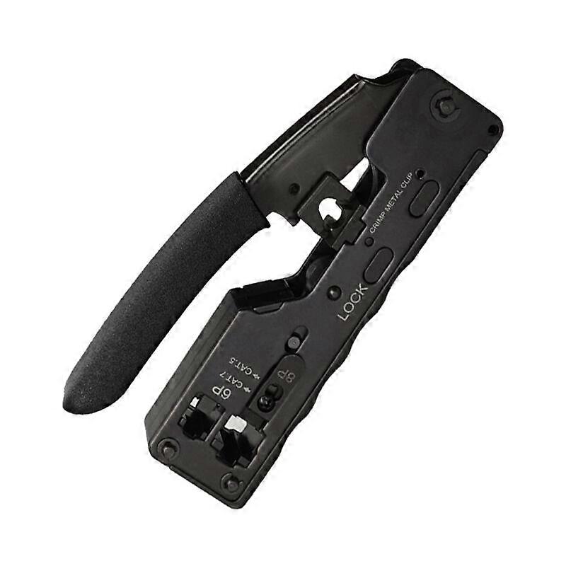 Multifunctional dual network tool network cable crimper and crimping tool black