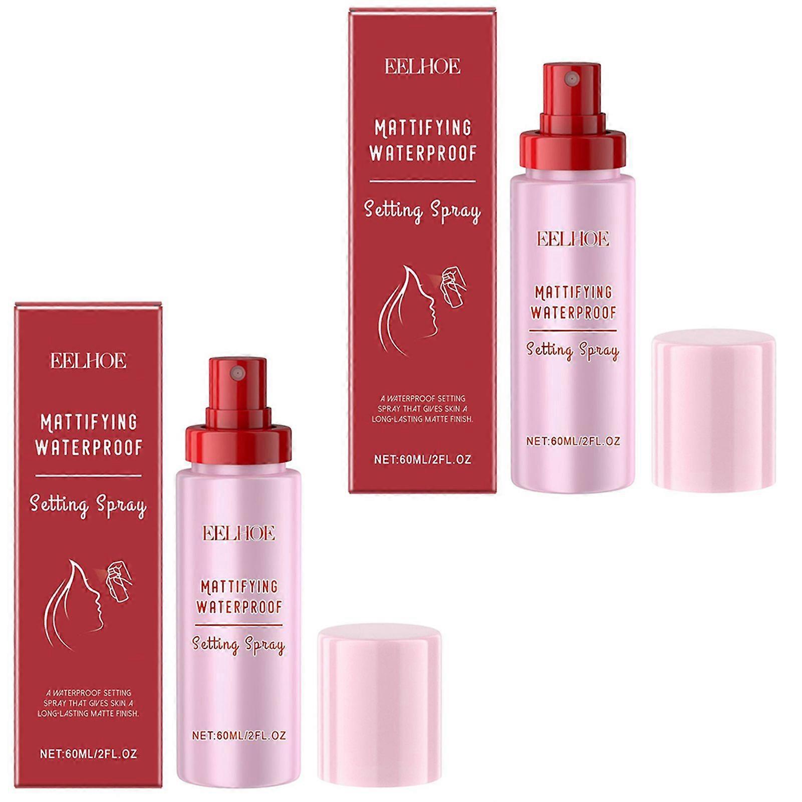Mattifying Waterproof Setting Spray, Long-Lasting Matte Setting Spray, Waterproof Smudge-Proof Makeup Setting Spray