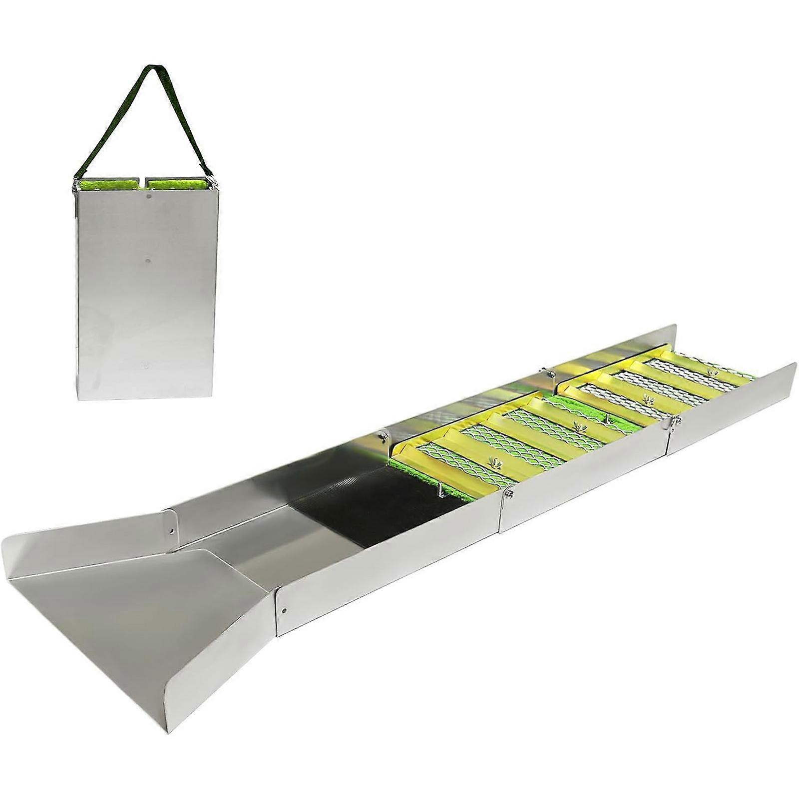 Manual Gold Mining Sluice Box Efficient Gravities Separation System For Natural Placer Gold Riverbeds Prospecting Tool