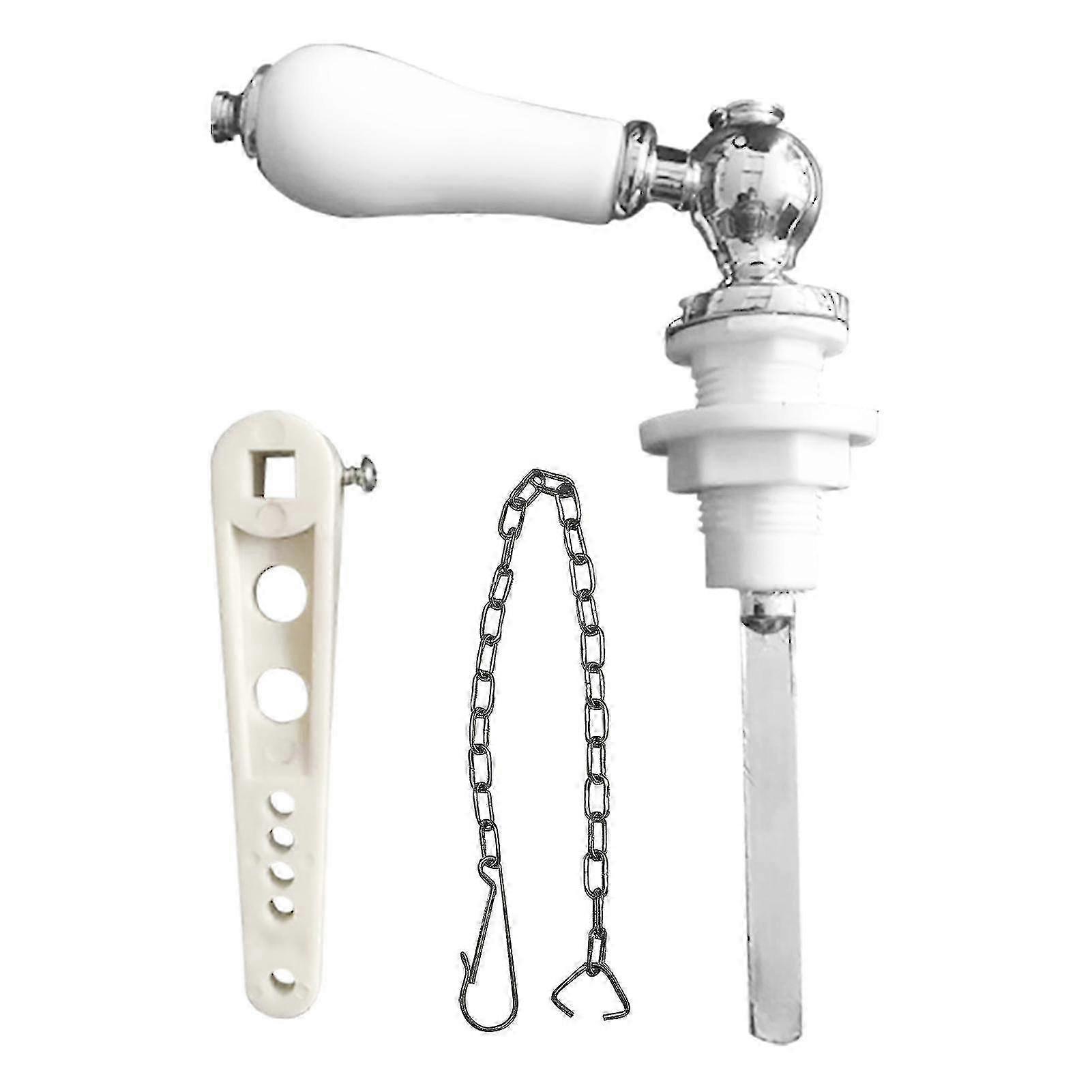 Ceramic White Toilet Cistern Lever Flusher for Victorian Style, Fits Various Brands, Suitable for Lavatory Use, Model p20241126911