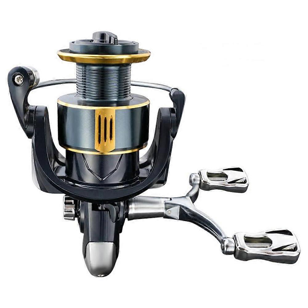 Spinning Reel, Smooth Fishing Reels with Double Rocker Lever, 5.2:1 RPM Ratio, Fish Grip for Left and Right Hand Model 7000 Ref: 1843