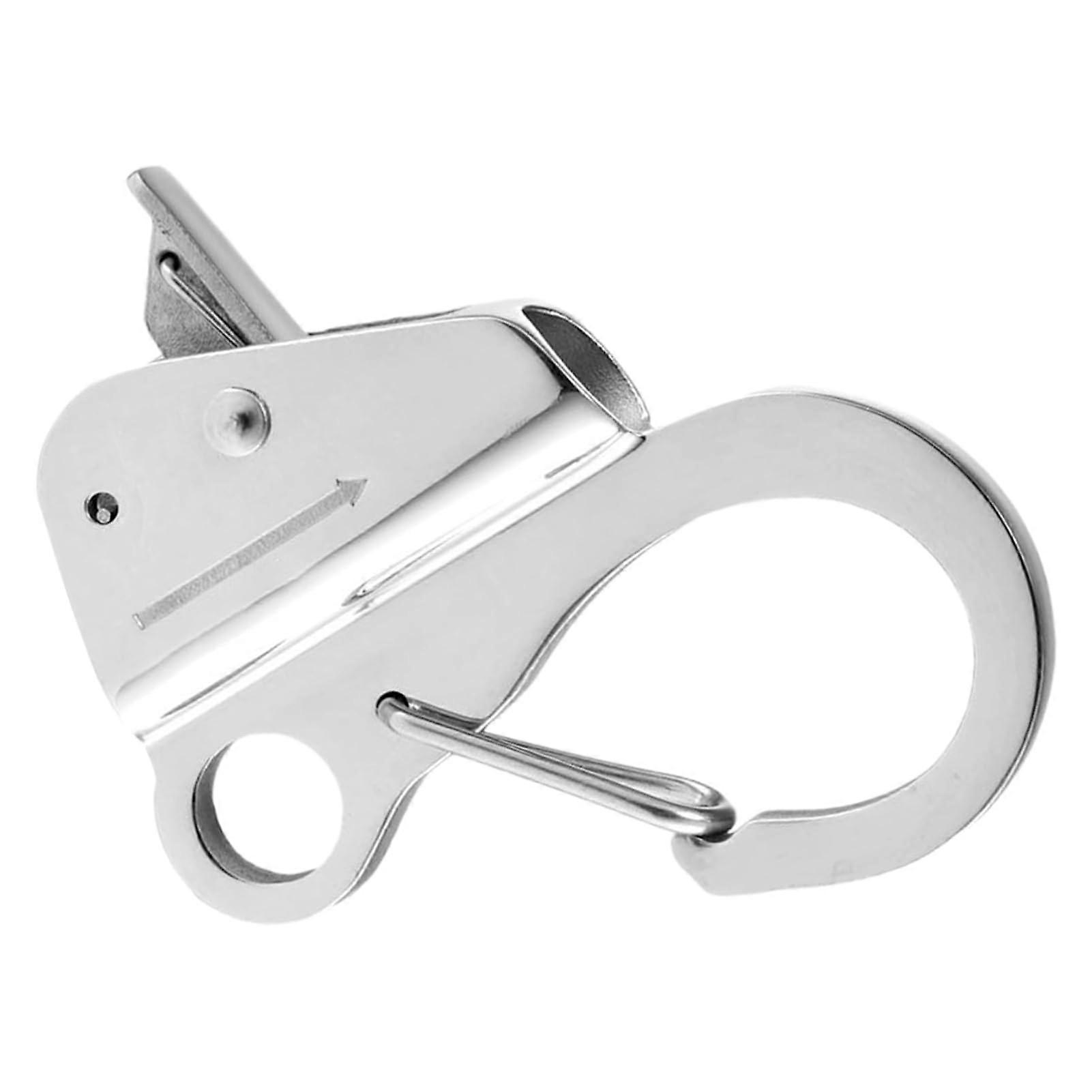 Marine hook – adjustable quickrelease, rope hook, wearresistant anchoring tools for boating, fishing, docking, marine navigation silver 5/8 in