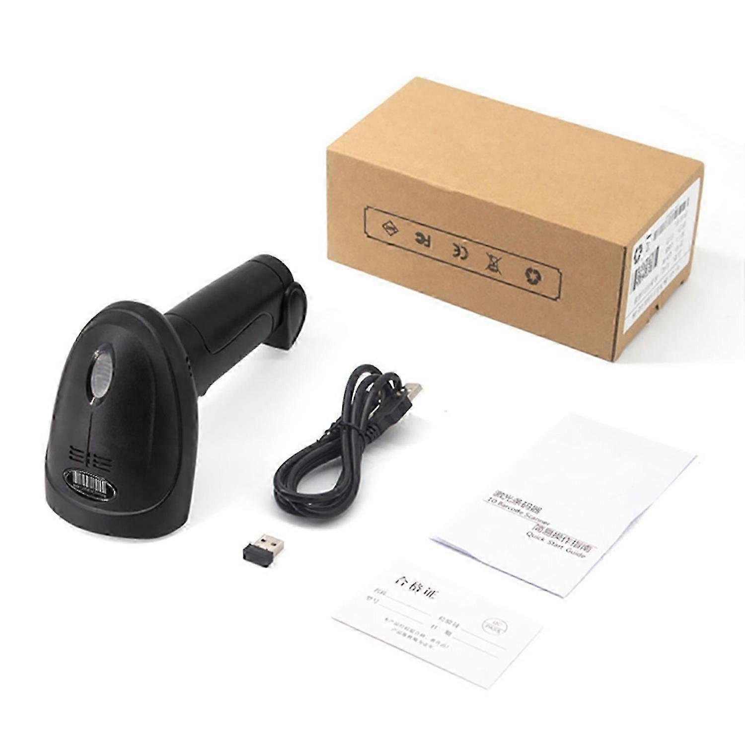2025 Latest Model Wireless 1D Barcode Scanner 2.4G + BT + USB Wired Connection