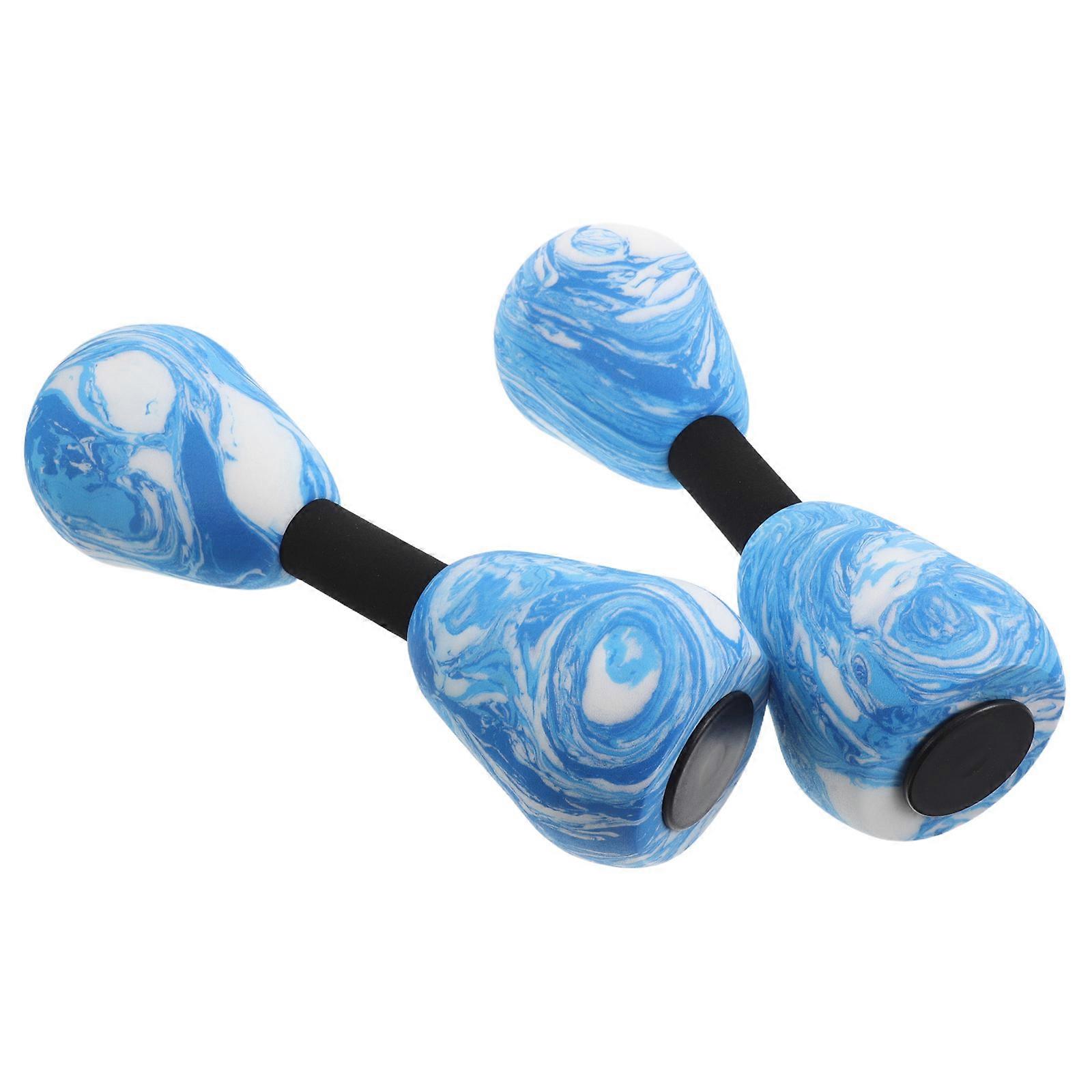 Lightweight Eva Foam Water Dumbbells 2pcs Set for Aquatic Fitness, Water Aerobics and Resistance Training with Ergonomic Grip