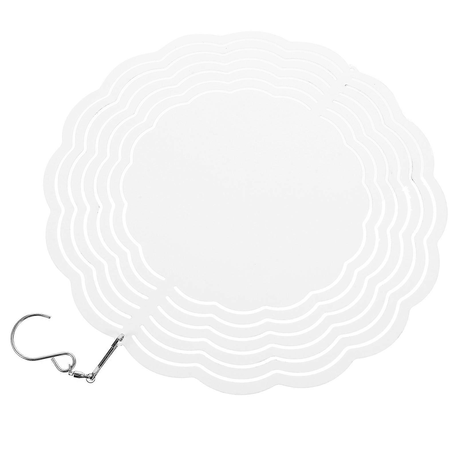 Hanging Wind Spinners Sublimation Blanks For Store Layout 25.5x25.5cm Circle Style 1Set