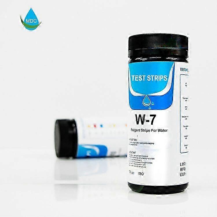 7 in 1 Tap Water Testing Kits Pool Spa Drinking Water Test Kit Hardness pH Accurate Water Quality Test Paper for Chlorine Alkalinity Cyanuric Acid