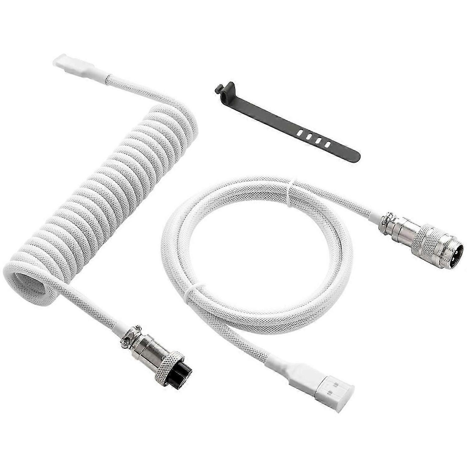 USB Type-C Cable for Gaming Keyboards, Double Sleeved Mechanical Keyboard Cable, Mechanical Keyboard