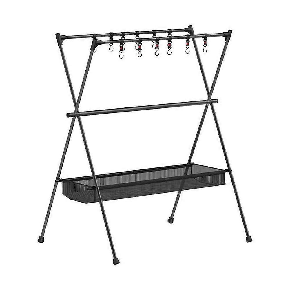 Folding camping stand with THREE poles, collapsible, ultralight tripod, 50x68x88cm mesh bag