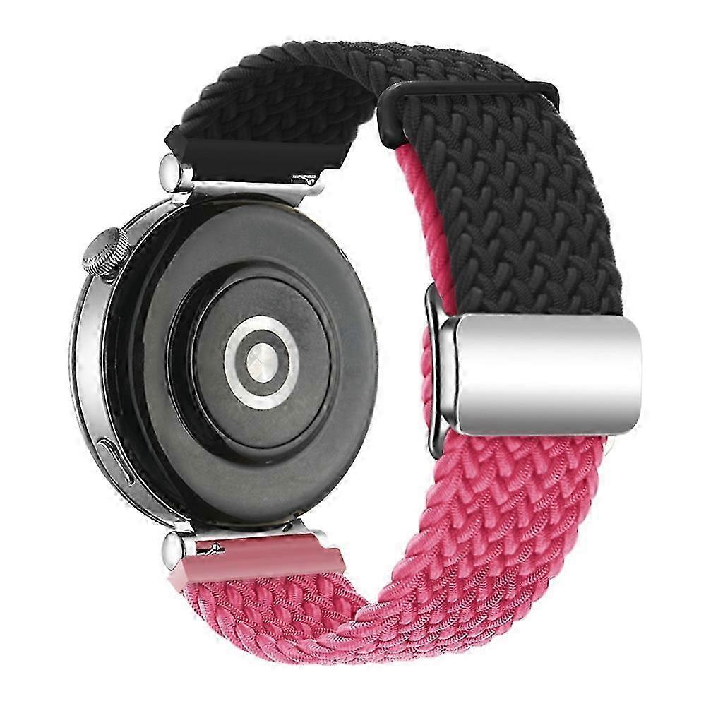 Type Y Compatible with Certain Brands Watch GT 4 41mm Universal 18mm Woven Watch Strap with Silver Magnetic