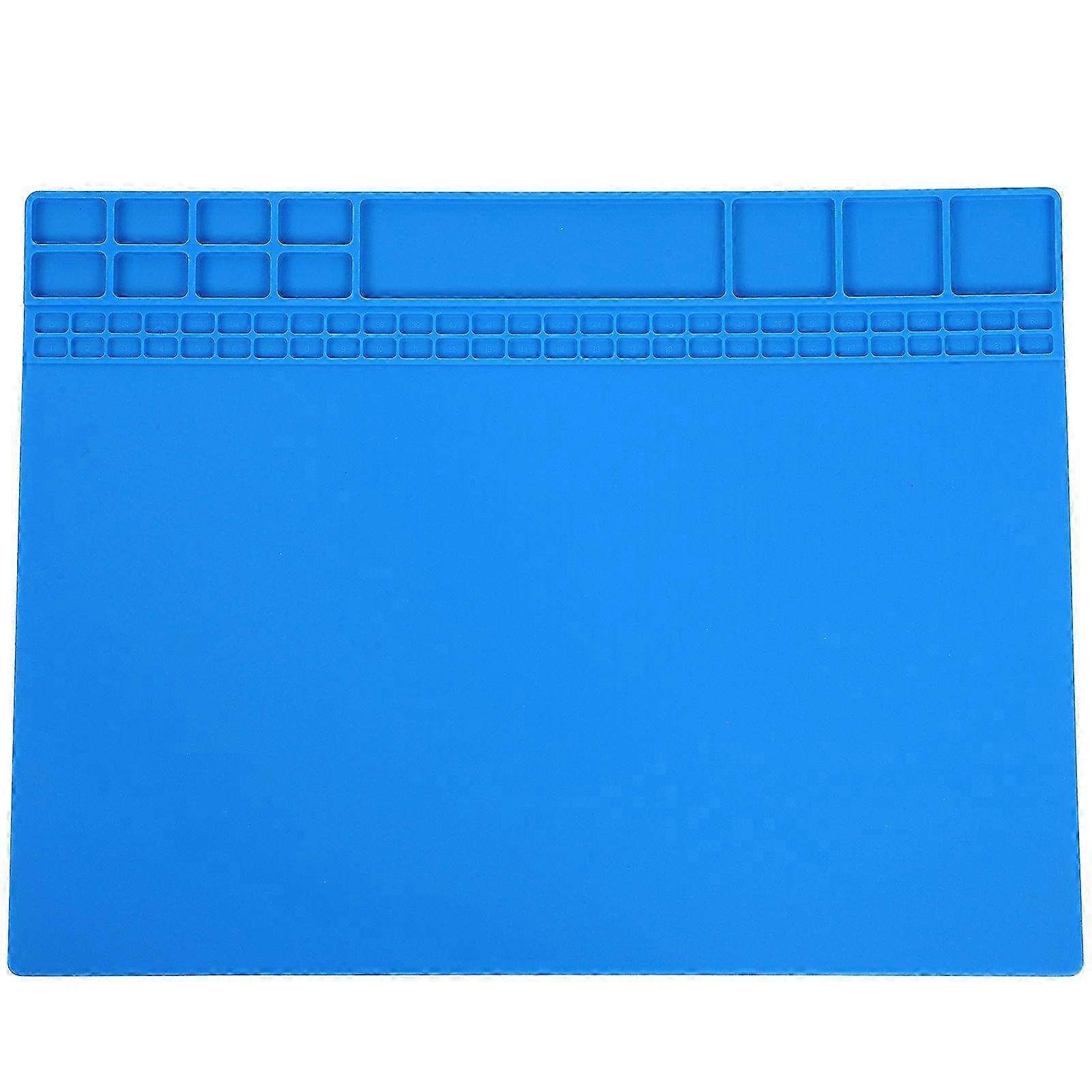 Magnetic Silicone Heat Resistant Repair Mat for Computer and Phone Soldering, 405x305x8mm