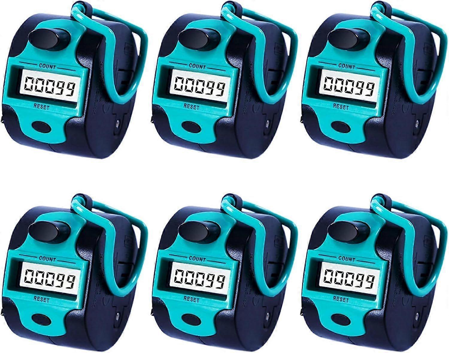 6X Counter Electronic Clicker Manual Digital Counter Ring Mechanical Handheld Counter for Golf