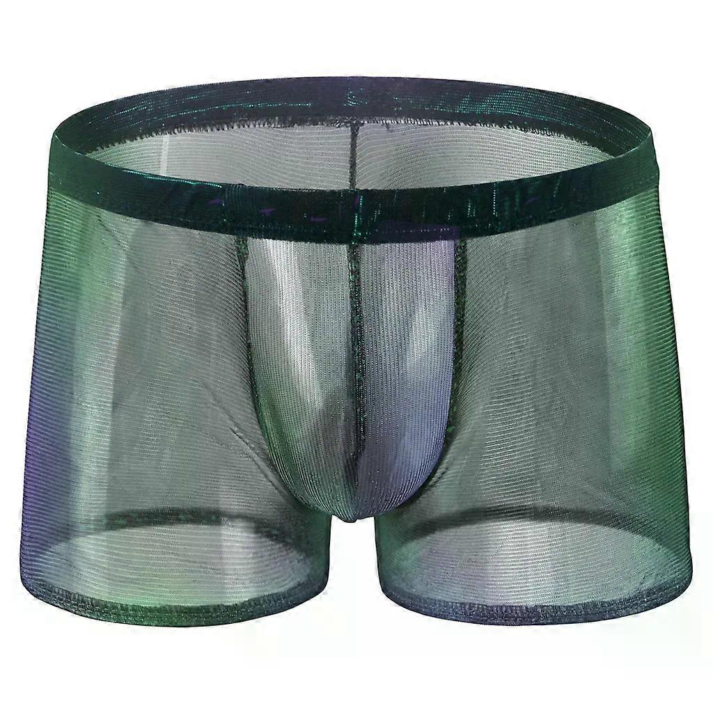 Sexy Men's Underwear Ultra-Thin See Through Trunks Quick Dry Comfy Sport Boxer Shorts Hombre Briefs Breathable Sheer Underpants