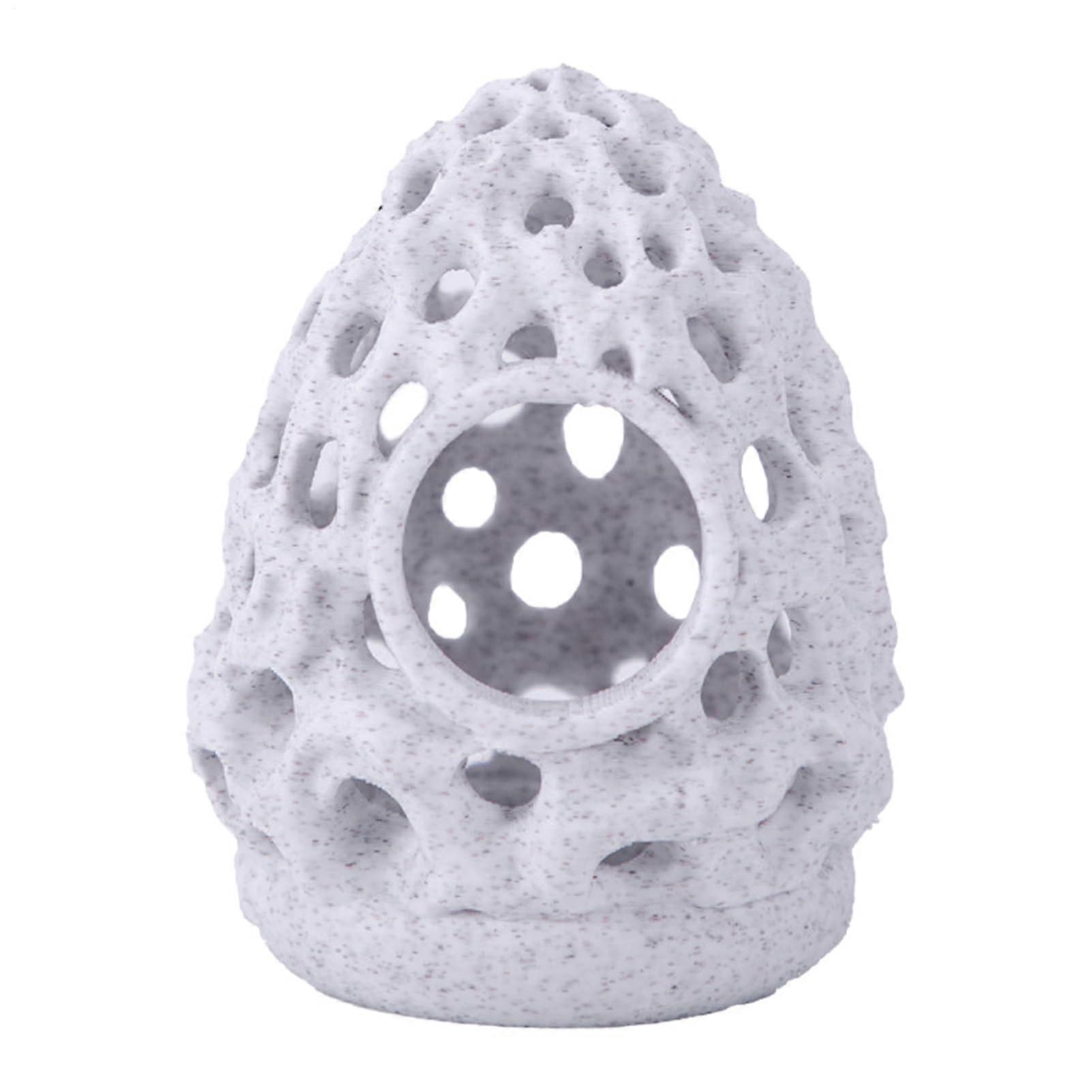 Fish Cave for Aquarium  Realistic Porous Stone Ornament for Climbing, Spawning, Resting