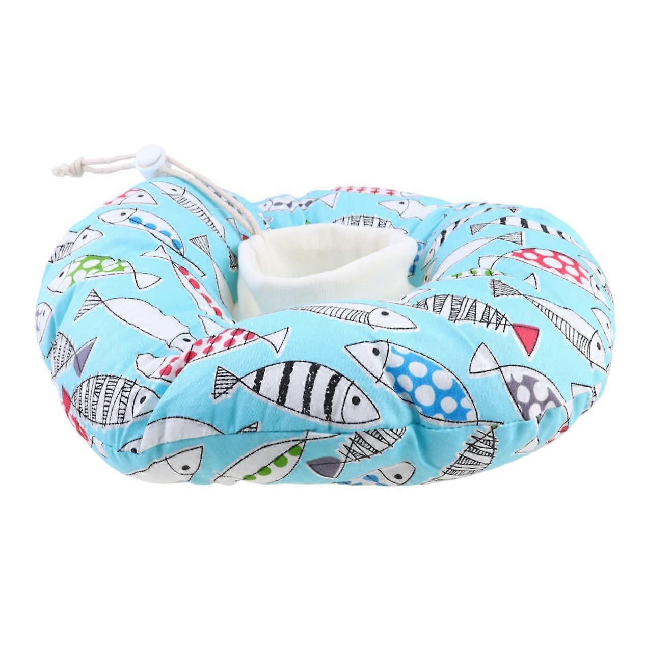 1 piece Cat Collar Adjustable Protective Collar for Cats and Small Dogs with Fish Pattern Leakproof Soft and