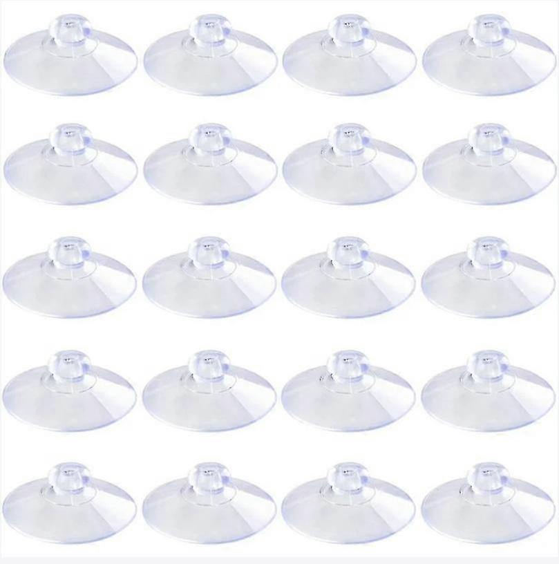 20pcs transparent suction cups PVC suction cups without hooks