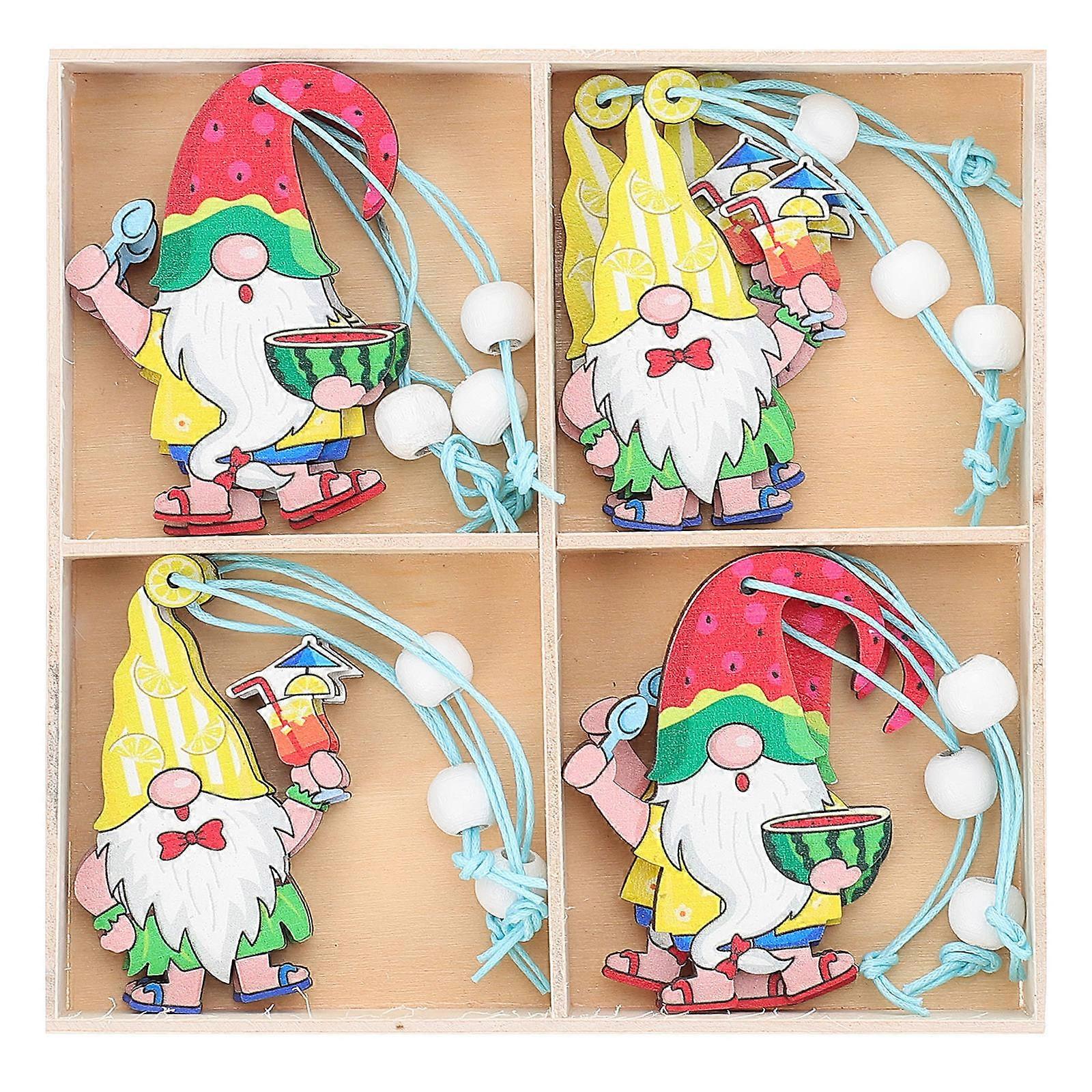 Party Hanging Decoration Summer Hawaii Theme Decoration 6.5x4.5CM 12Pcs