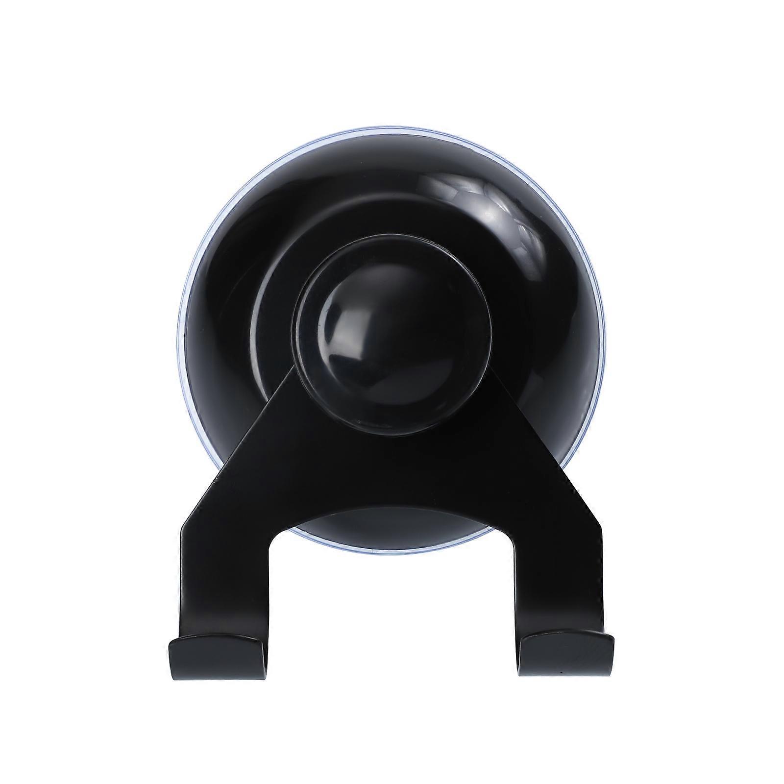Wall Mount Key Hook for Storage Use Made of Stainless Steel and Plastic Black 1pc