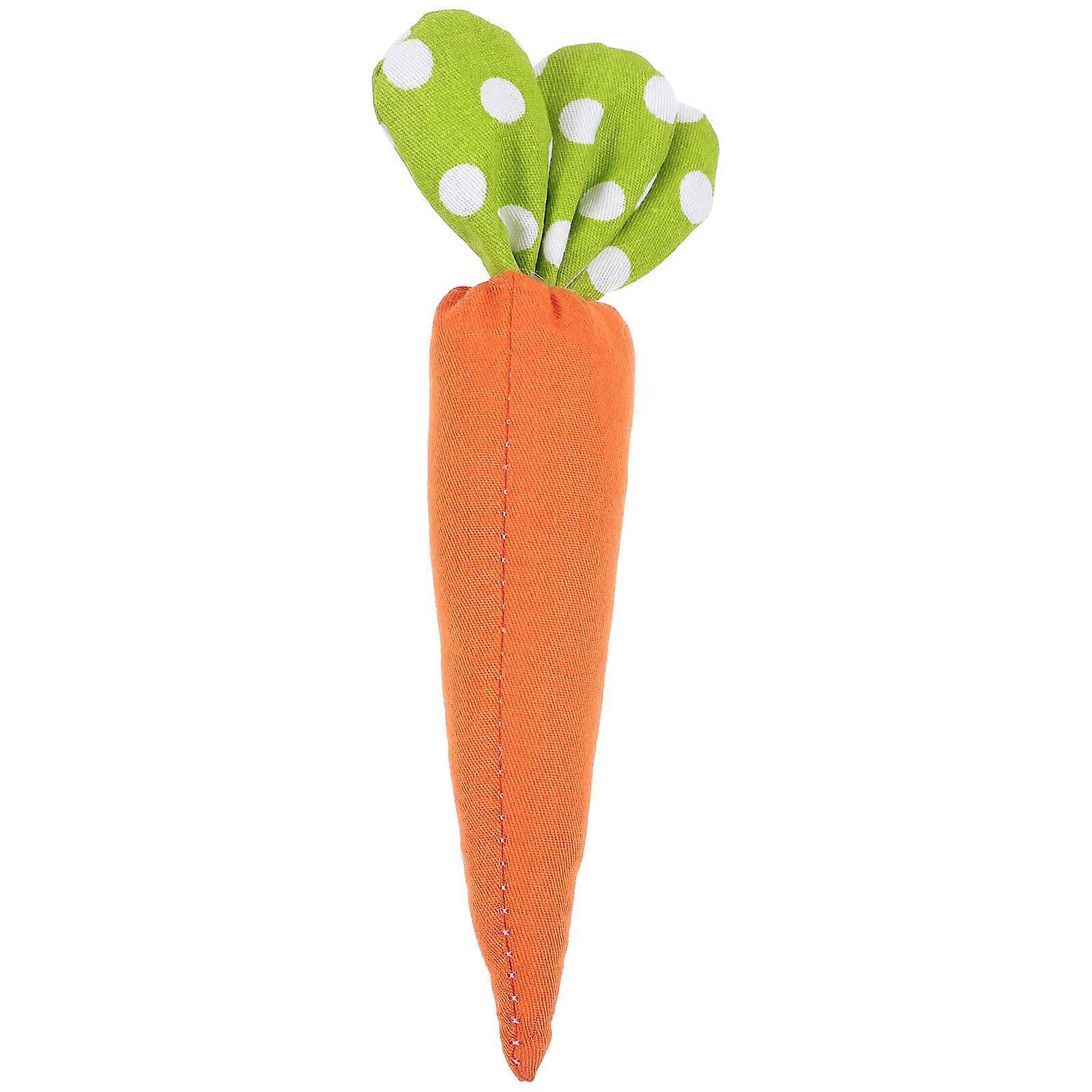 Simulation Carrot Stuffed Carrot Figurine Children's Activities Orange 16.00X6.00X3.00CM Party Ornament 1Pcs