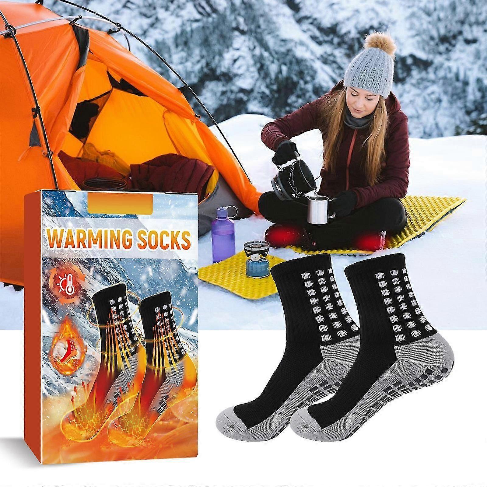 Sokker Vintervarme termiske sokker for menn Kvinner Ekstra tykke Isolerte Oppvarmede Crew Boot Sokker for ekstremt kaldt vær