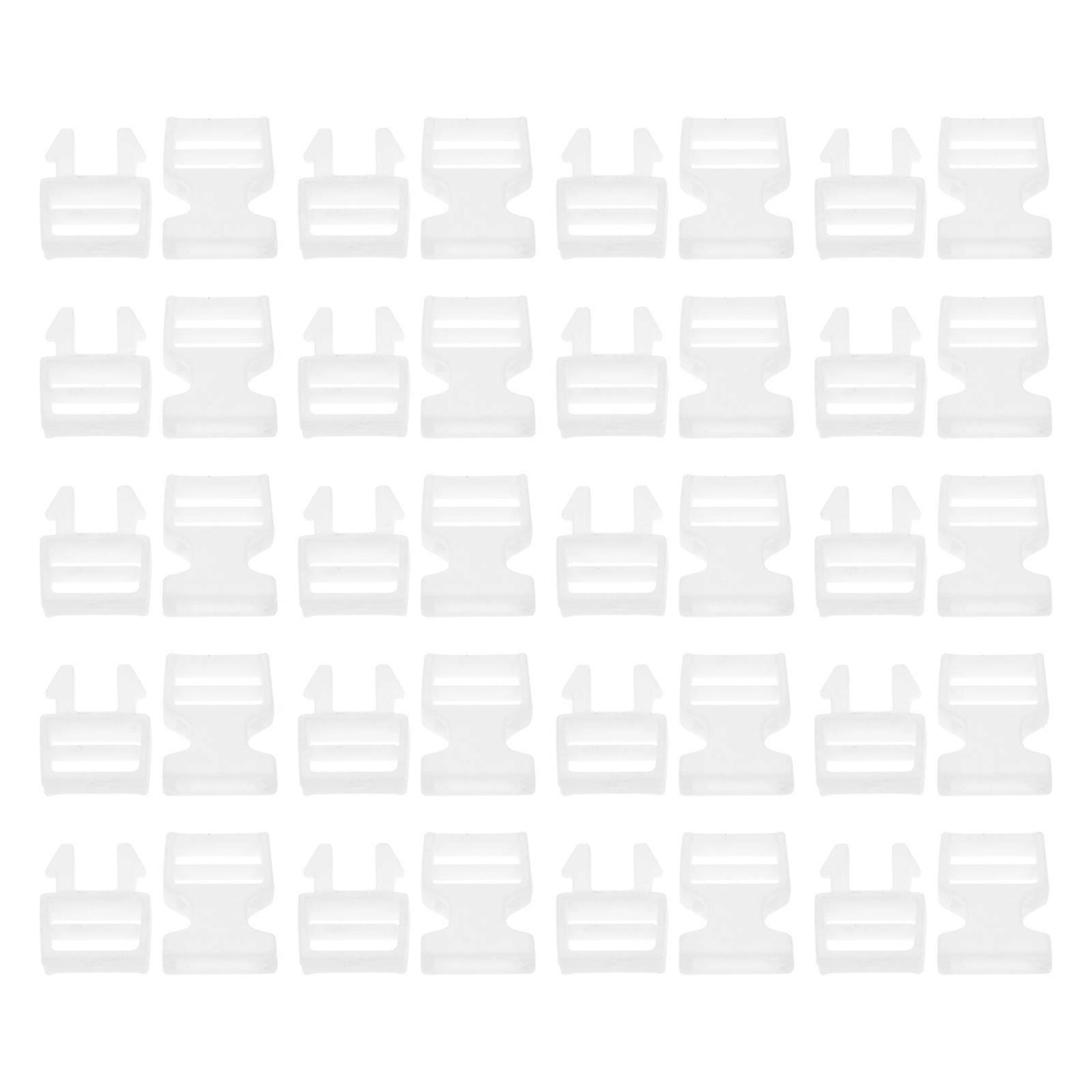 20pcs Mini Buckle Webbing Detachable Buckles for Doll Bags and Clothes