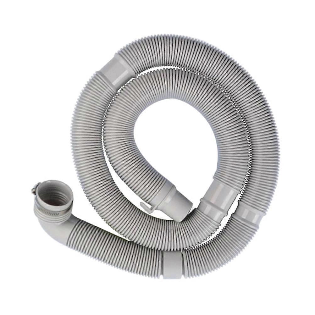 Washer Hose Silver 150X4X4cm Home Kitchen Drainage 1Set