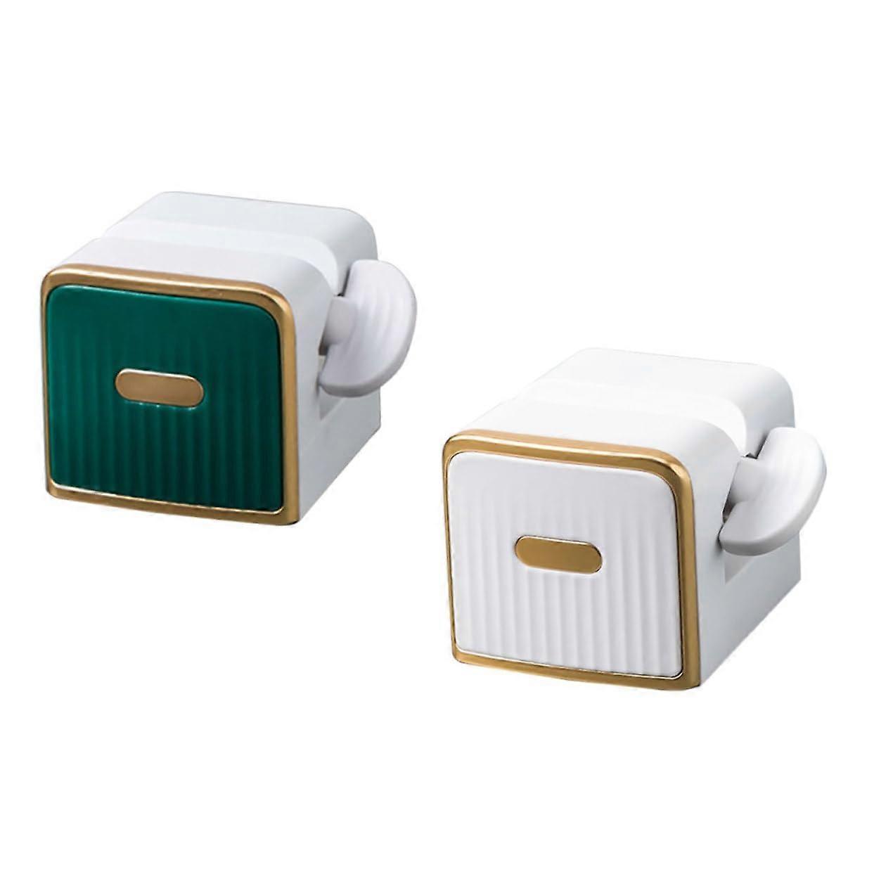 2 pieces toothpaste squeezer plastic handy tube presser for toothpaste, facial cleanser, and hand cream, easy to use and durable.
