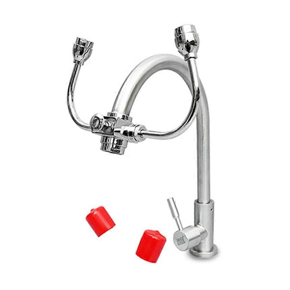 Emergency Eye Wash, Emergency Eye Faucet for Sink Mount Installation Eye Wash Device for First Aid (Color: B)