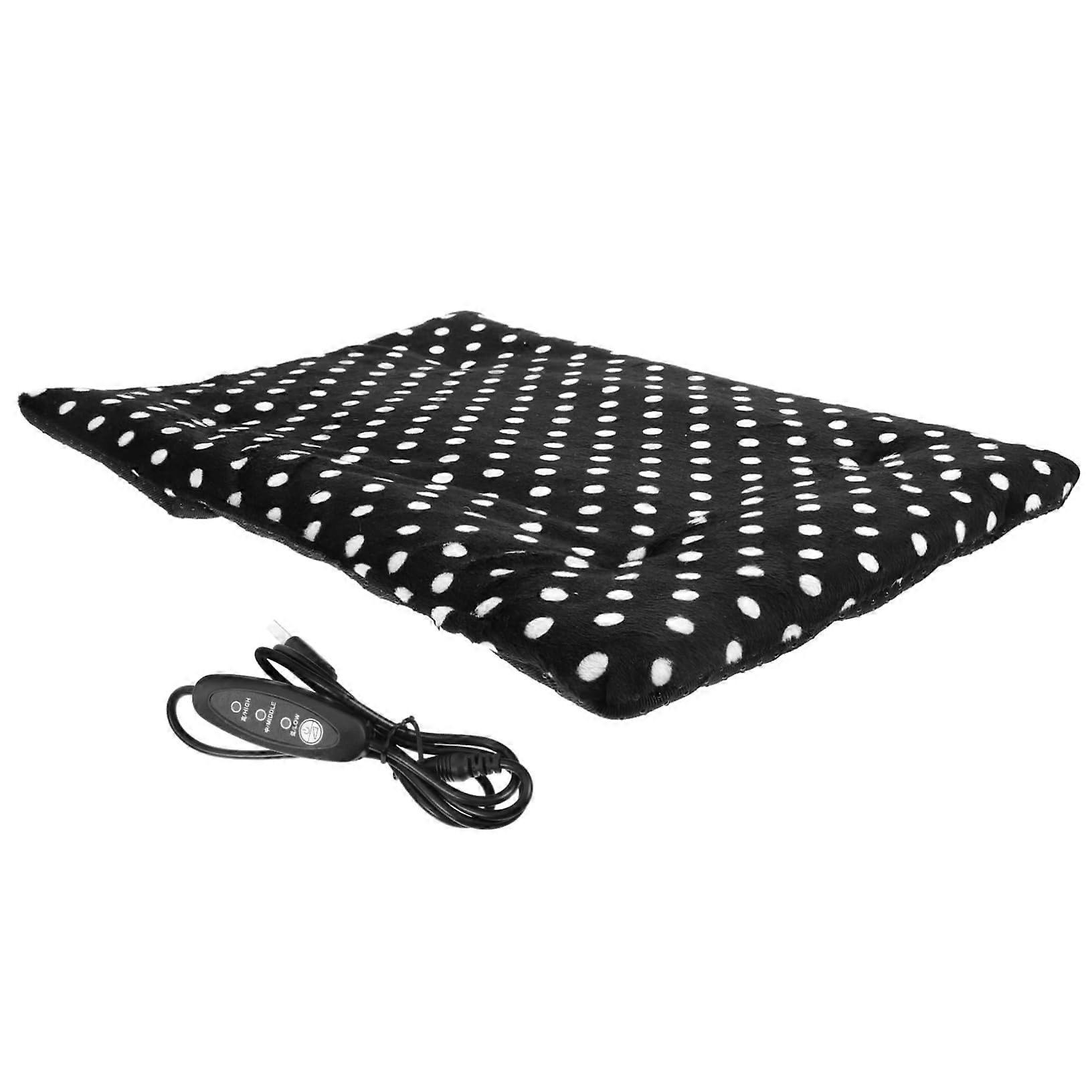Adjustable Pet Heating Pad With Temperature Control, USB-Powered Heated Pillow For Cats And Small Dogs, Washable