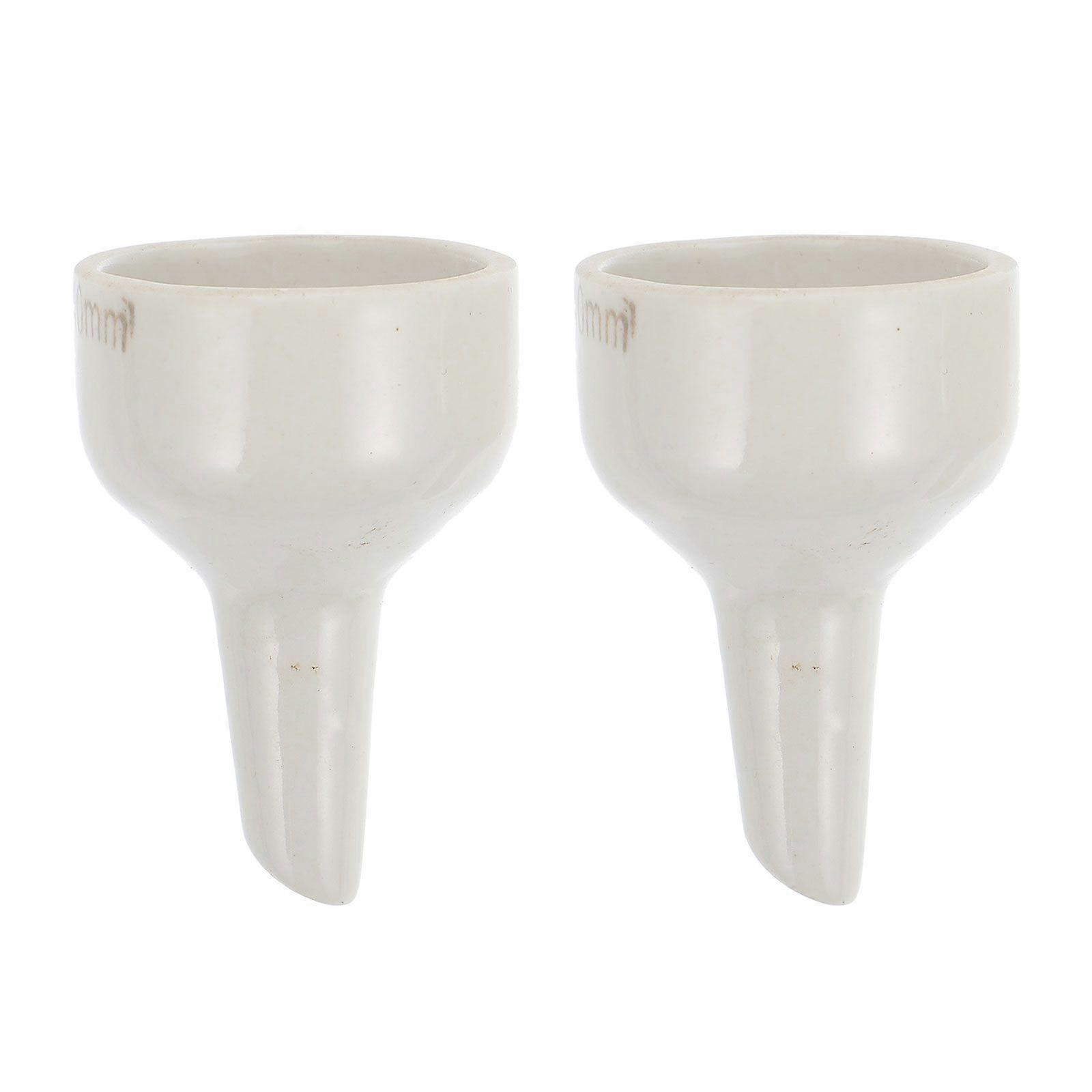 2 stk keramisk trakt labware keramisk filter Buchner trakt for laboratorium
