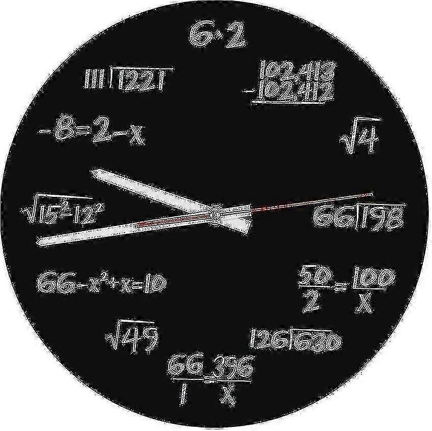 Acrylic Wall Clock Creative Math Wall Clock Unique Design Funny Math Formula Clock For Classroom Hom