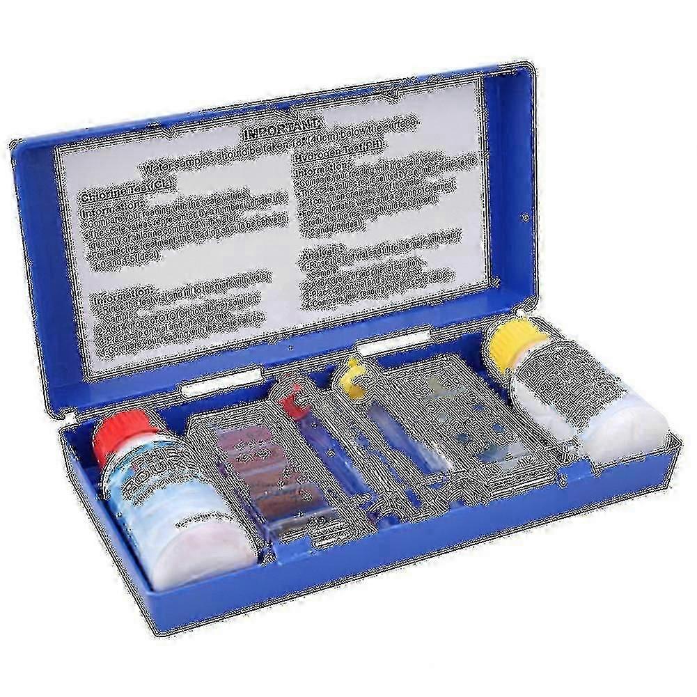 Ph Klor VattenKvalitet Test Kit Pool Test Test Vattentestlåda