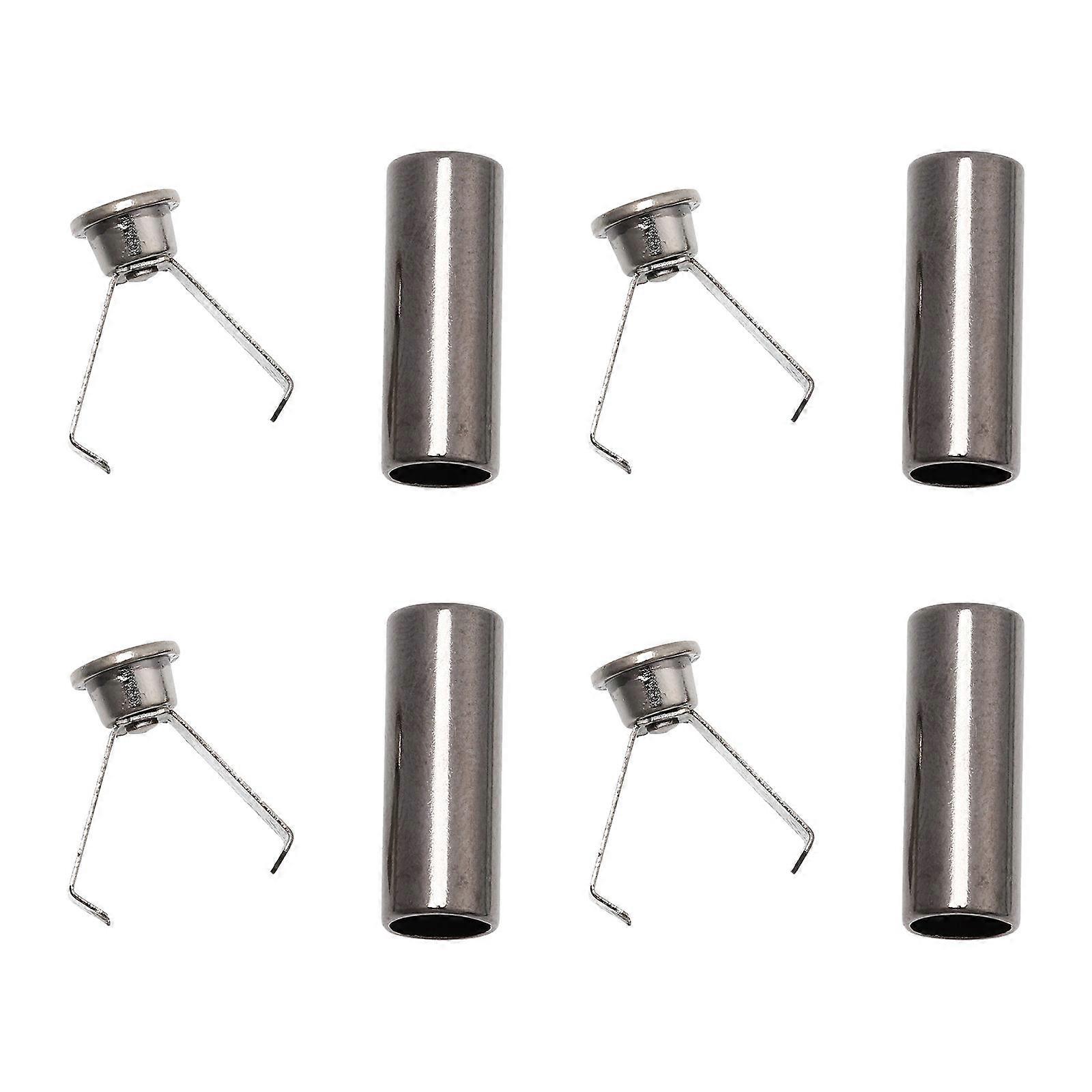 Black Zinc Alloy Clasp Buckle for DIY Use Lightweight Portable and Durable 4 Pieces
