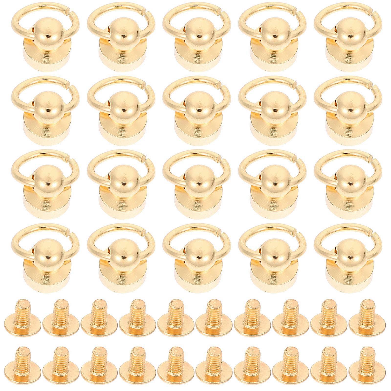 20pcs Rivets Fasteners for DIY Craft, Durable Stylish Accessories for Handbags, Purses & Craft Projects