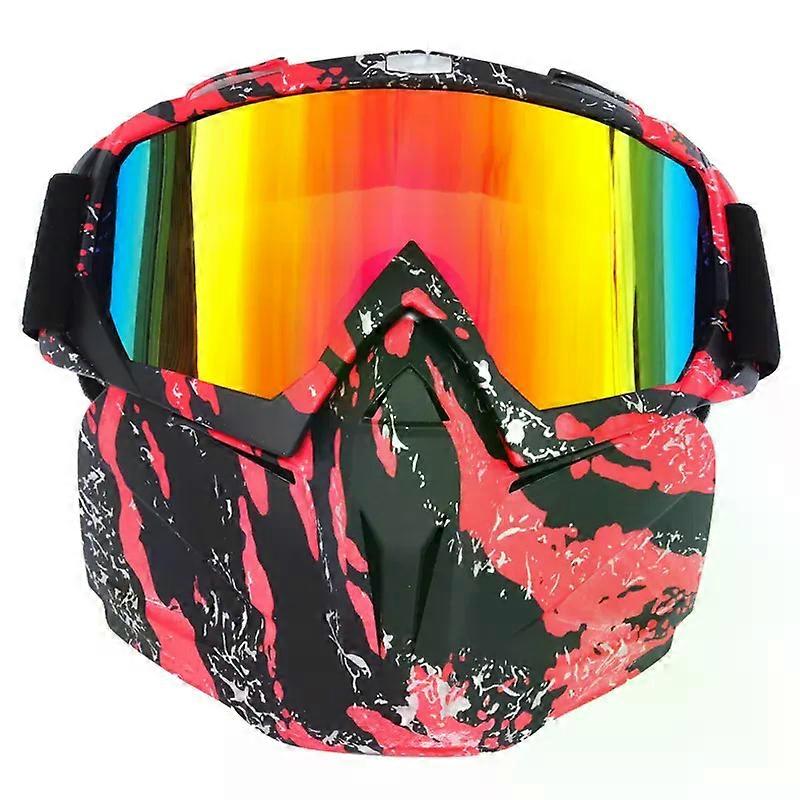 Gogle motocyklowe terenowe Nowe okulary narciarskie dla dorosłych Gogle zdejmowane Gogle Maska Gogle Akcesoria motocyklowe