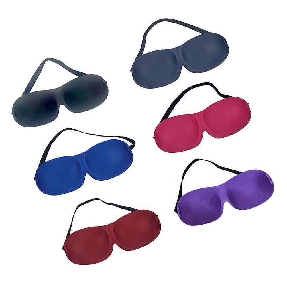 Solid Mask Sleep Aid Light Blocking 6Set for Beach Party Blindfolded Game Classmate Parties