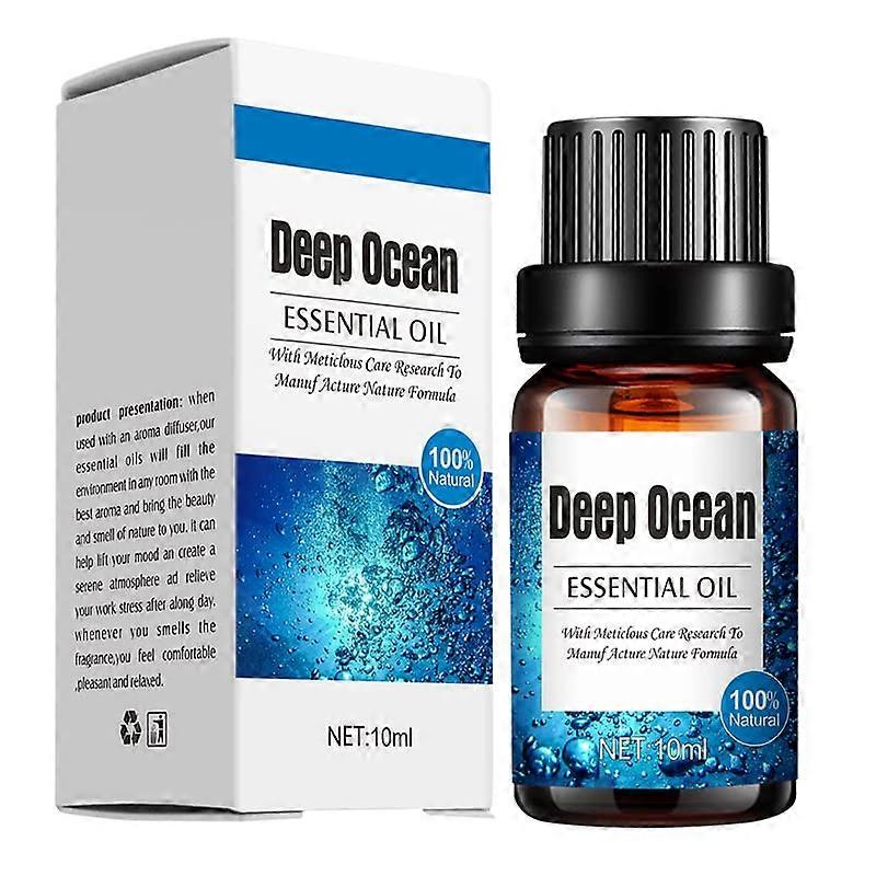 Diffuser Essential Oil 100% Pure Deep Ocean Aromatherapy Oil 10ml for Candle Making, Soap Making, and Humidifiers