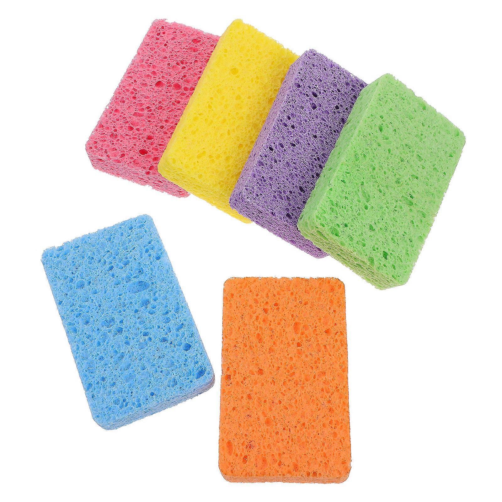 Dish Washing Cloths For Kitchen Furniture Glass Orange Color Durable Practical Use 12Pcs
