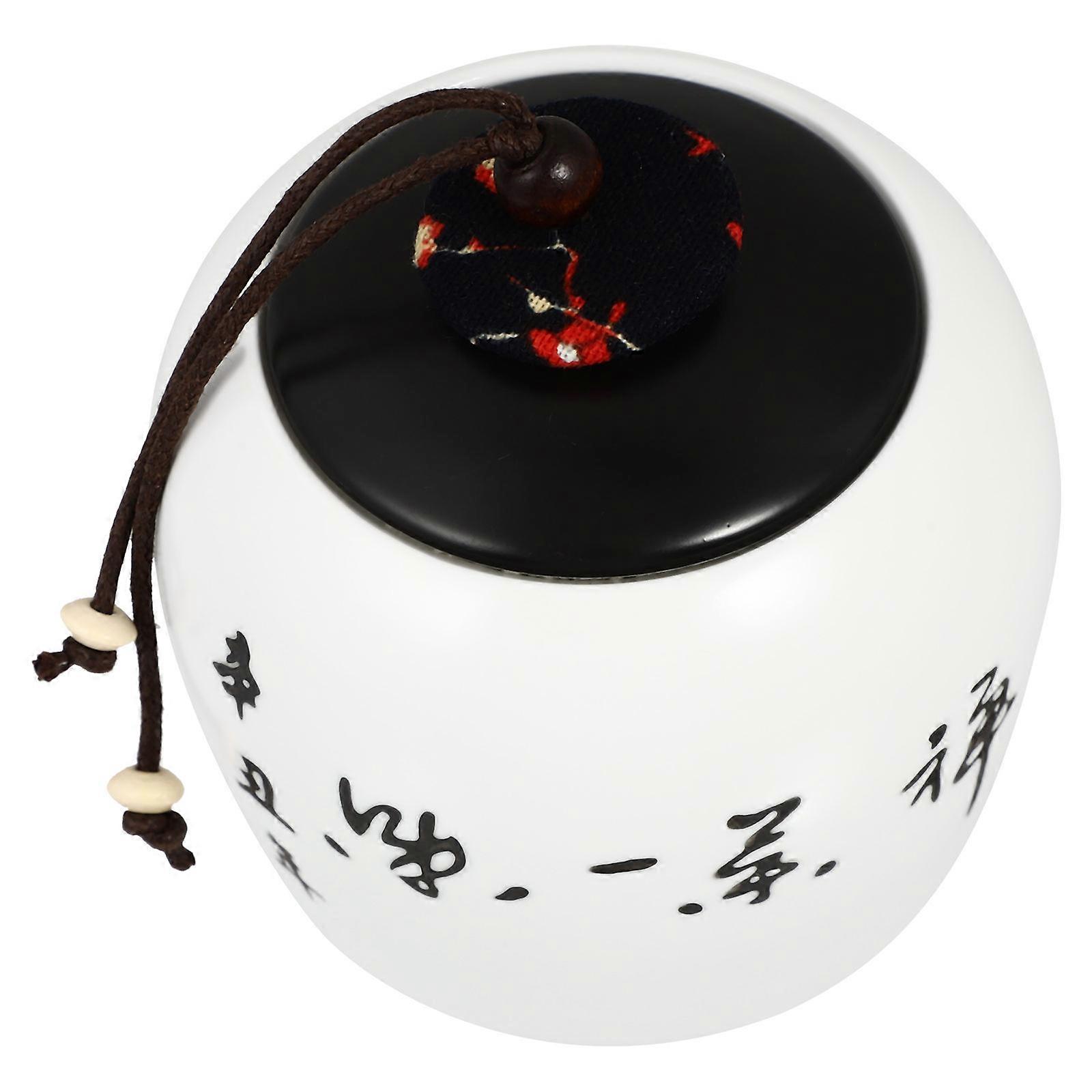 Ceramic Tea Canister for Home Use Assorted Color Scratch Proof and Moisture Proof 1pc